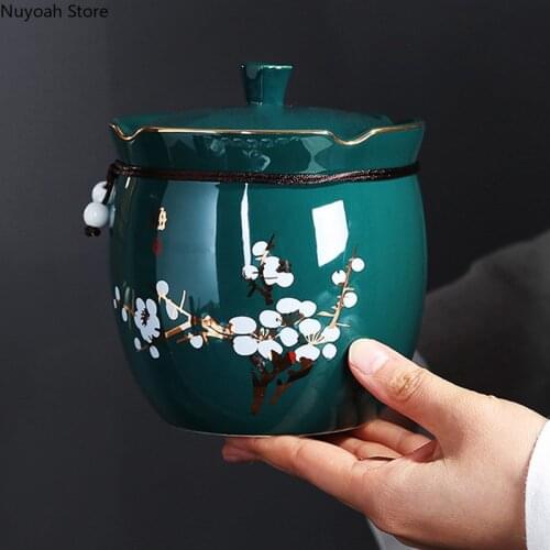 Creative Ceramic Storage Jars with Lid Coffee Tea Cans Ornaments Kitchen Storage Supplies Home Decoration 800ML Sealed Jars