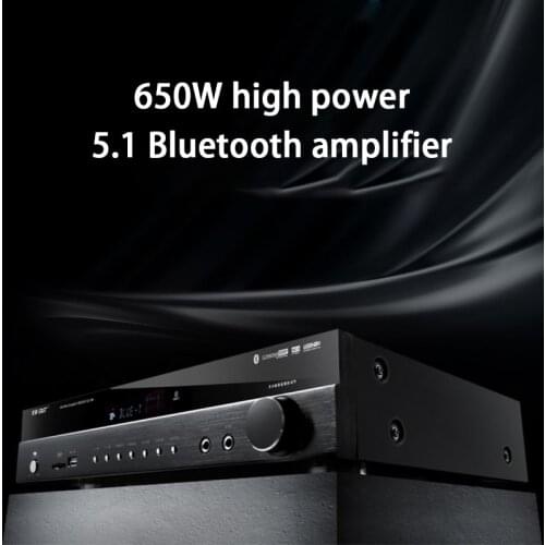 KYYSLB 500/650W 8-16ohm 220V 5.1 High-power Subwoofer Hifi Bluetooth Amplifier Stage Audio Karaoke Digital Fever Amplifier
