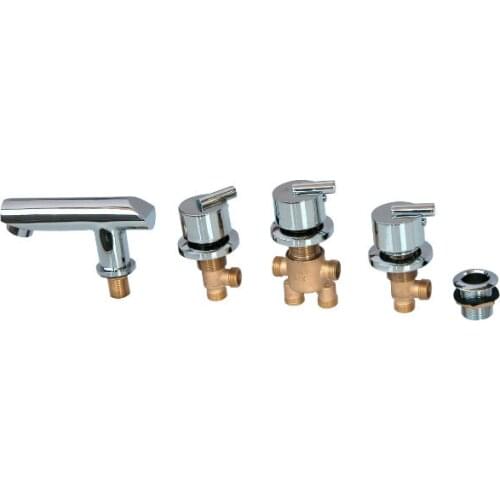 Copper bathtub split massage bathtub,Bath room mixing valve bathtub 5 piece=1 set Bathroom accessories