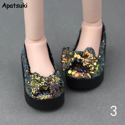 6cm Bling-Bling Bowknot Fashion Shoes For 1/4 BJD Doll Shoes High Heel Shoes For 45-50cm XINYI Doll 1:4 Dolls Accessories