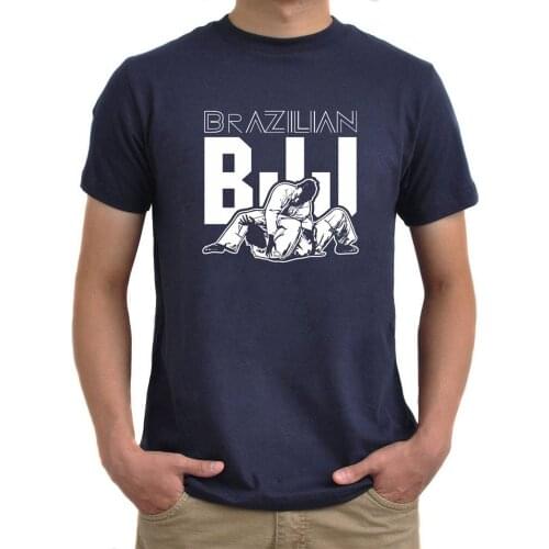 2019 Fashion Slim Top Selling 100 % Cotton Tee Shirts Mens Brazilian jujitsu Judo T-Shirt Brazilian BJJ Short Sleeve T-shirt