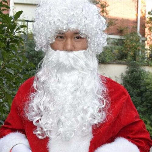 Newest Christmas Santa Claus Wig Beard Set Dress Up Costume Accessories Cosplay