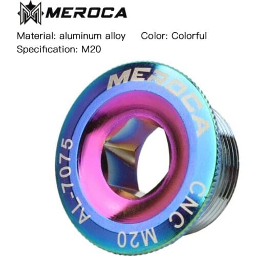 New Aluminum Alloy Mountain Bike Color Crank Cover Crank Screw M18 M20 Compatible For Himano IXF M19 Bicycle Crank Chainwheel