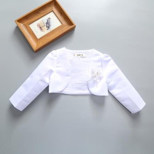 Baby Clothing Spring/Autumn Girls Dress Shawl Long Sleeve Children Cloak Flower Girl Dress Princess Outer Short Cardigan Jacket