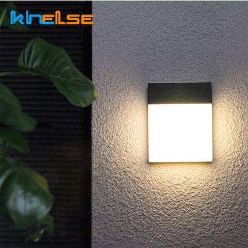 LED Outdoor Wall Lamp Modern Waterproof Wall Light AC85-265V 18W Garden Porch Patio Hallway Indoor Entryway Home Decor Lighting