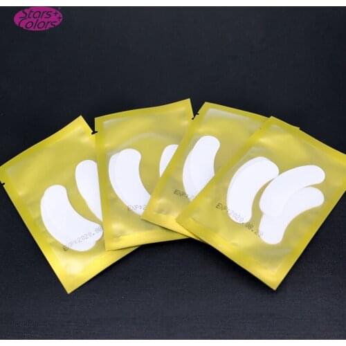 Starscolor Professional Wholesales Lint Free Cool Eye Pads 400 Pairs/Boxes Two Pairs Nutrition Eye Patches Package For Salon