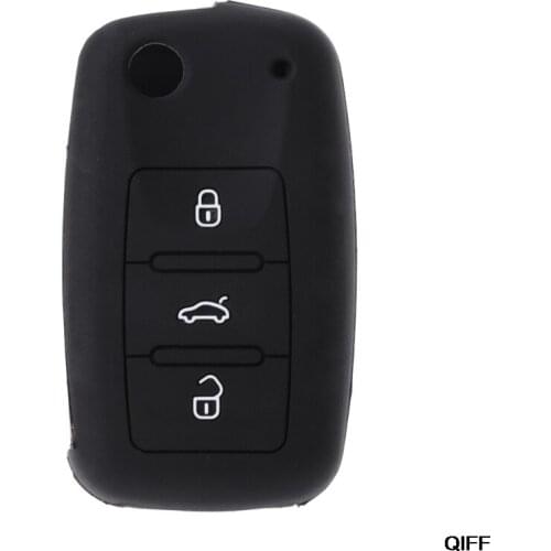 Drop Ship&Wholesale Silicone Car Key Fob Cover Case WOLFSBURG Emblem For Tiguan May29