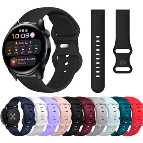 Sports Silicone Band for Huawei Watch 3 46mm Strap for Honor Magic2 GT2 Pro 46mm GT 2e Bracelet Watchband Correa