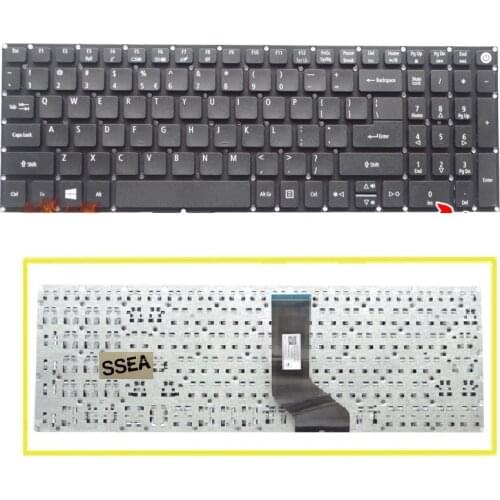 SSEA New US Keyboard For Acer E5-522 E5-522G E5-532 E5-532T E5-532G E5-752G E5-752 E5-773 E5-574 E5-772G E5-774 without frame