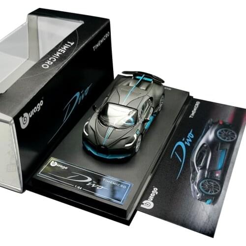 Timemicro 1: 64 Buggati Veyron DIVO Gray Simulation Model Car