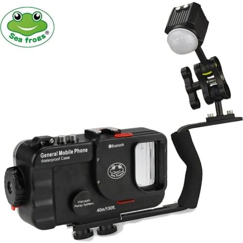 Seafrogs 40m/130ft Universal Waterproof Housing Diving Phone Case Cover Bag For Huawei P30 pro/P20,Samsung etc Mobile Phone