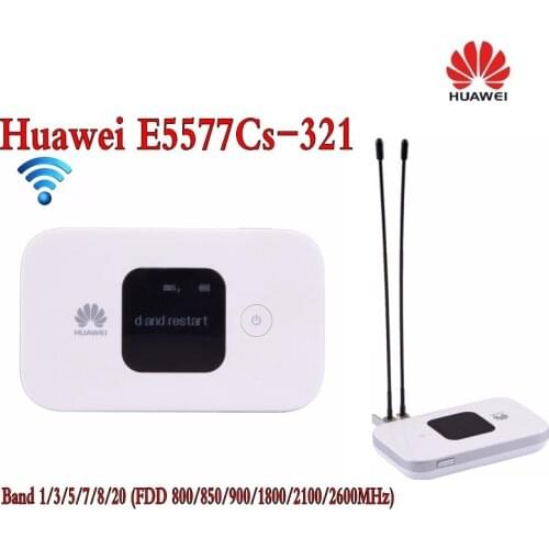 Huawei E5577 E5577Cs-321 LTE 4G category 4 wifi router plus 1 pair antenna