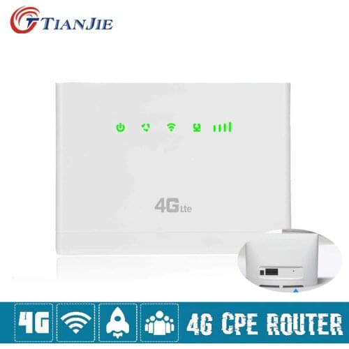 TIANJIE High Speed Dual Band Wireless Wifi Router With 3G 4G LTE Modem SIM Card Slot For Travel Business High Gain Antenna