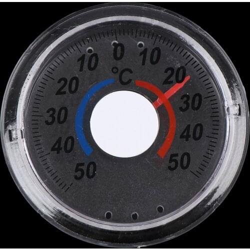 1pcs Round Plastic Door and Window Thermometer Outdoor Door Window Thermometer Pointer Type Cold and Heat Watch