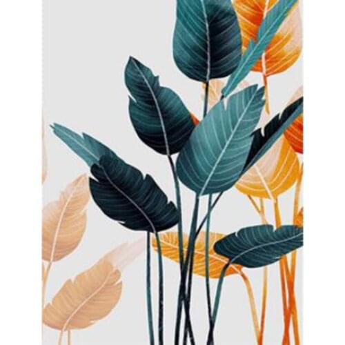 DIY Diamond Painting New Arrivals Flower 5D Full Square/Round Drill Diamond Embroidery Mosaic Leaf Wall Art Gift GJ5643