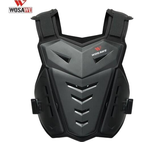 WOSAWE Adult Motorcycle Body Armor Motorcycle Jacket Motocross Vest Back Chest Protector Off-Road Dirt Bike Protective Gear
