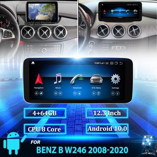 12.3inch Android 10 car radio for Mercedes Benz B W246 2011-2019 radio player autoradio android multimedia GPS Navigation