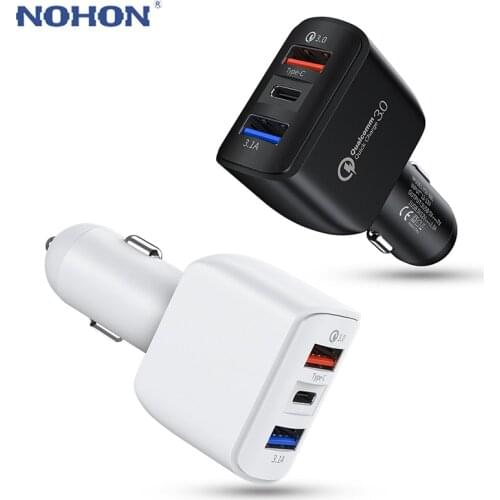 Quick Charge PD QC 3.0 USB Type C Fast Charger For iPhone 11 12 Pro Max Samsung Xiaomi USB C Mobile Phone Car Charger Adapter