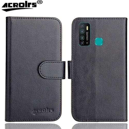 Infinix Hot 9 Case 6.6" 6 Colors Flip Fashion Soft Leather Crazy Horse Exclusive Phone Cover Cases Wallet