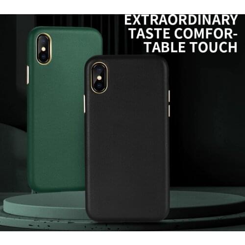 Business Luxury Shockproof Camera Lens Protection Leather Cell Phone Case For iPhone X XR XS Max Smartphone Cover Fundas Coque