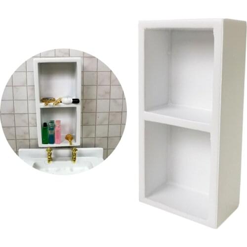 Wood 1/12 Scale Dolls House Mini Cabinet Furniture Life Scene Fairy Landscape DecorChildren Toys or Gifts for Boys Girsl Age 3