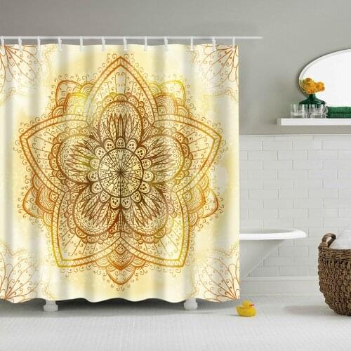 Beautiful flower pattern shower curtain Atmospheric design bathroom Dedicated shower curtain Bathroom series gifts TZ170713