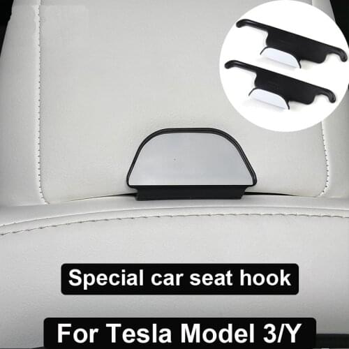 Car Seat Hook For Tesla Model 3 Model Y 2017-2021 Storage portable Functional Accessories Interior Modification Rear Seat Clip