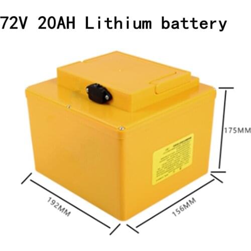 Customize 72v 20ah Lithium Li Ion Battery Pack with 30A BMS for Electric Motorcycle Electric Car + 3A Charger