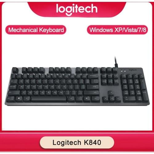 Logitech K840 104 Keys USB Wired Romer-G Ergonomic Mechanical Keyboard For Windows XP/Vista/7/8/10 For Gaming Keyboards