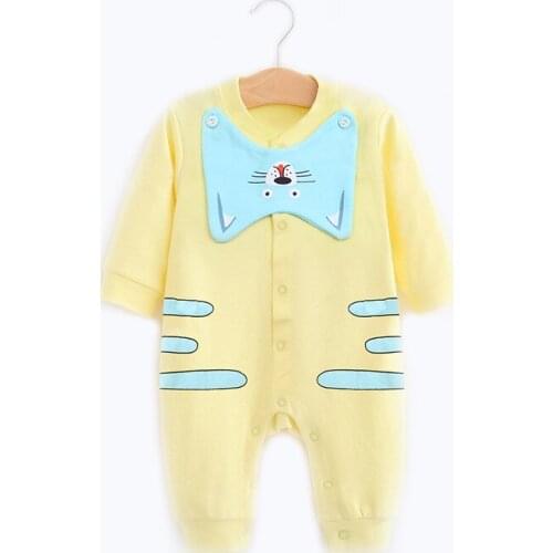 Fashion Baby Rompers Newborn Clothes Long Sleeve ropa bebe Jumpsuit Clothing Kids Outfits For Girls Boys with Detachable Bibs