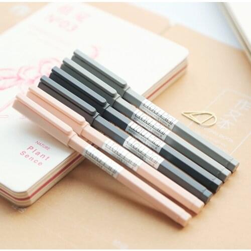 Mohamm 0.5mm 1Pcs Black Ink Gel Pen Office School Writing Student Supplies Stationery Random Color