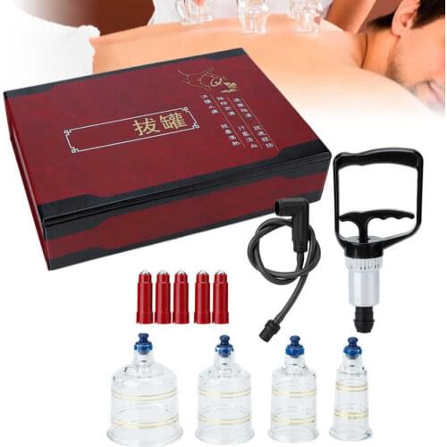 Suction Cups Jar Vacuum Cupping Set Massager Therapy Cupping Tools for Massage Pain Relief Aspirating Cupping Chinese Medical