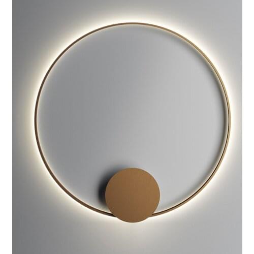 Nordic creative exhibition hall clothing store corridor aisle background wall lamp designer model room hotel ring bedside