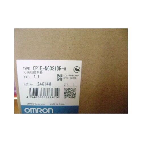 New Original CP1E-N60S1DR-A CP1E PLC CPU for Omron Sysmac 60 I/O 36 DI 24 DO Relay