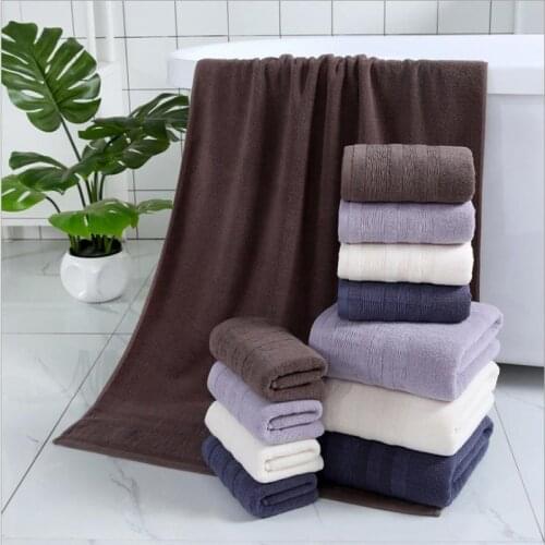 100% cotton towel Bath towel Strong water absorption soft Suitable for adults and children Colorfast Solid color Four colors