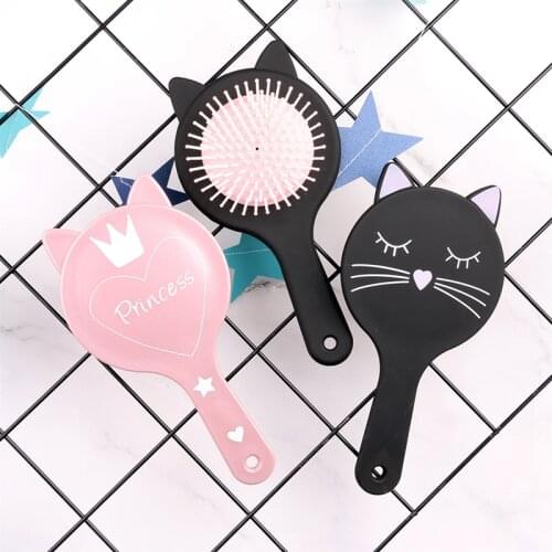 Detangling Hair Brush Air Bag Hairbrush Salon Hairdressing Straight Curly Hair Comb Women Cat Paddle Detangler Hair Brush