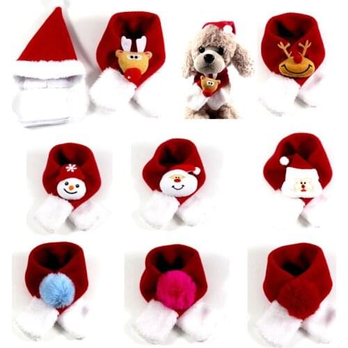 Christmas Scarf For Dog Cat Pet Christmas Costume Puppy Kitten Christmas Xmas Decoration