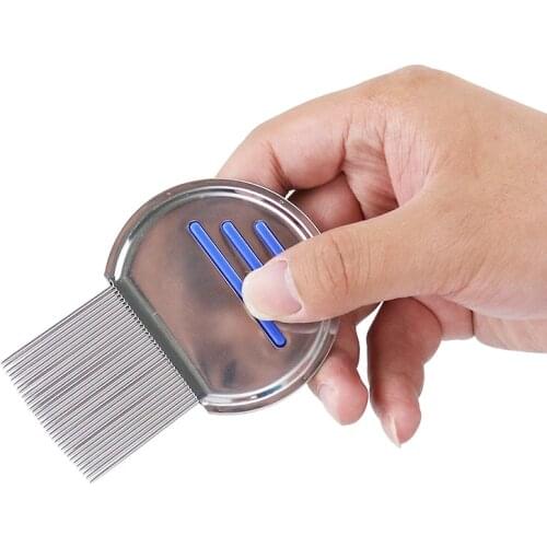 The Dog Went To The Flea Comb Pet Comb Clean Stainless Steel Threaded Needle Comb Lice Fleas Stainless Steel