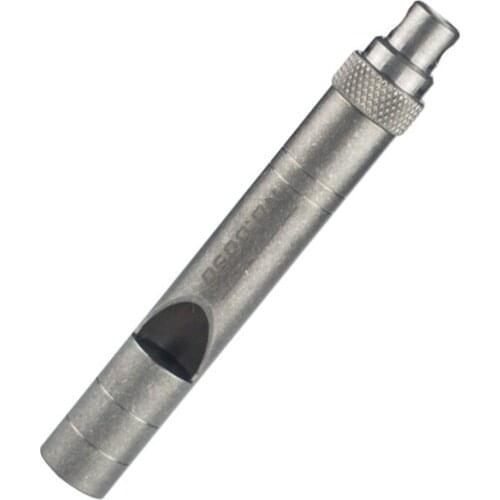 High-grade Dog Trainings Metal Titanium Whistle Emergency Survival High Frequency Sound 123db Popping Whistle Animal Training