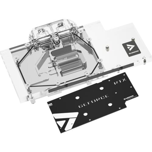 Barrow Full coverage GPU Water Block For MSI RTX 3070 VENTUS, 5V ARGB 3PIN Motherboard AURA SYNC BS-MSV3070-PA2