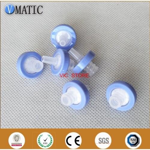 High Quality 100Pcs 13mm 0.45um Plastic Purple Syringe-Driven Filter Syringe Filter Water Solution Filtration Membrane