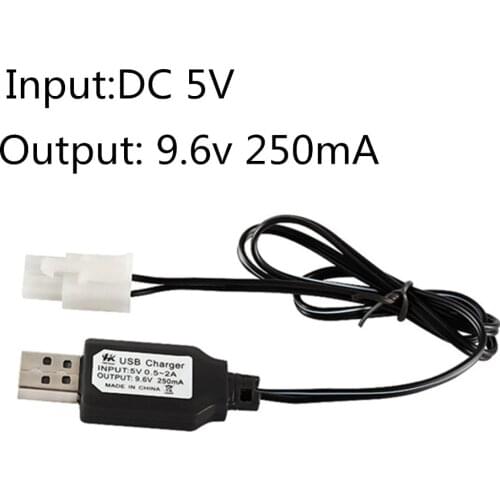 9.6V 250mA USB Charger Tamiya Plug Input DC 5V Output 9.6V Charger For nimh nicd battery for rc cars parts