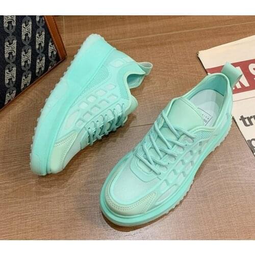 2021 Newest Comfortable Hot Sale Womens Shoes Korean Platform Sneakers Ladies Breathable Casual Fashion Spring Vulcanize Shoes