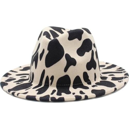 2020 winter fedora hats for women fashion Flat wide Brim Panama Wool Felt Jazz Fedoras Hat for men wool Hat