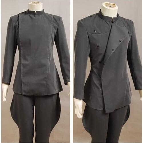 Stars Imperial Officer Grey Costume Uniform Halloween Carnival Adult Men Full Sets