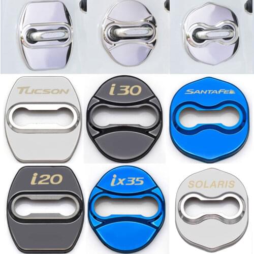 Ceyes Car Styling Case For Hyundai Tucson IX35 I30 Ix25 Santa Fe Sonata Solaris Azera Creta I20 Auto Door Lock Cover Car-Styling
