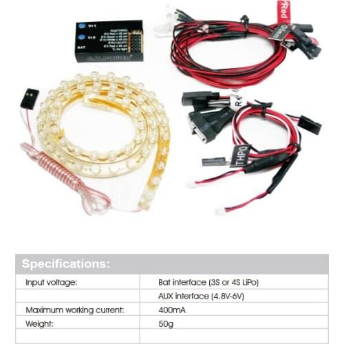 EDF lights with controller trubine jet after-burn light rc airplane accessories