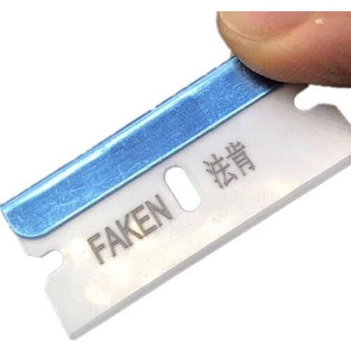 10pcs/box FAKEN Phone Ceramic blade Nano zirconia material High hardness Anti-oxidation for mobile phone LCD glue remove repair