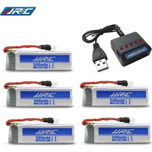 Battery Charger Sets 3.7v 500mAh for E50 E50S T37 JJRC H37 Drone RC Drones Helicopter Lipo Battery + 5-in-1 Charger Spares Part