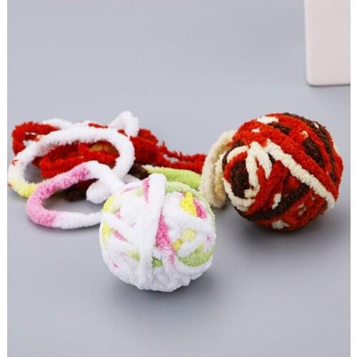 Cat Plush Toy Ball Wool Molars Gripping Knot Cotton With Tail Pet Supplies